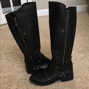 G by Guess black riding boots
